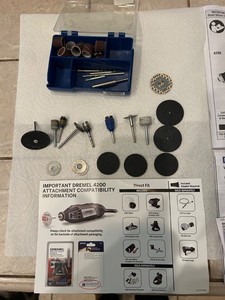 Dremel 4200 Circle  Cutter & Straight Edge Attachment w/Manual NEW Open Box LOT