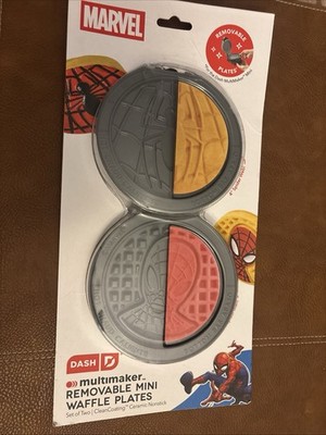 Marvel Dash Multimaker Removable Mini Waffle Plates Spiderman
