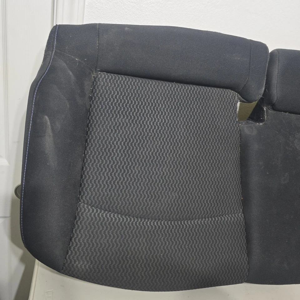 Cojín asiento inferior trasero Nissan Leaf 13 14 15 16 17 tela negra con diseño OEM Foto 4 de 4