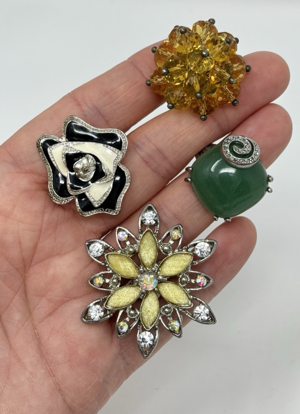 Chunky Statement Rhinestone Cocktail Ring Lot 15 … - image 3