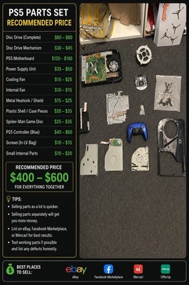 Ps5 parts HDMI NOT WORKING!!! everything else works with Spider-Man 2 game