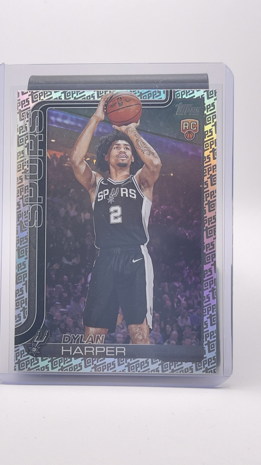 2025-26 Topps - Dylan Harper #202 Topps Foil Pattern (RC)