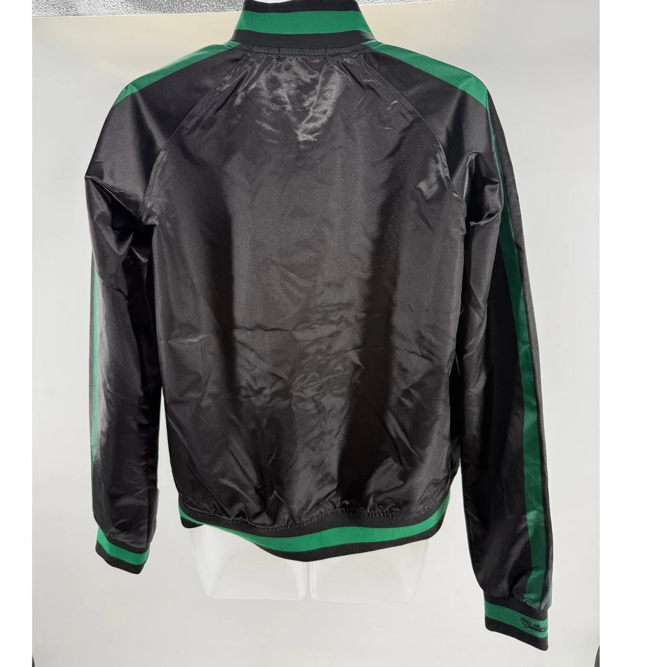 Chaqueta de bombardero Mitchell & Ness Dallas Mavericks satinada para mujer grande NUEVA Foto 2 de 4