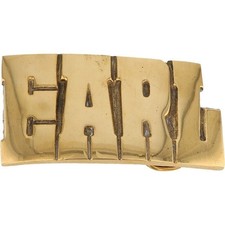 New Brass Earl Early Earlton Earlin Name Tag Hippie 70s NOS Vintage Belt Buckle