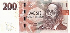 200 CZK (czech crowns) Czech Republic UNC banknote 2018