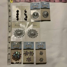 Sew-ology & La Mode Buttons Silver/Black Multi-color