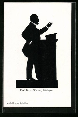 Ansichtskarte Tübingen, Prof. Dr. v. Wurster am Redepult 