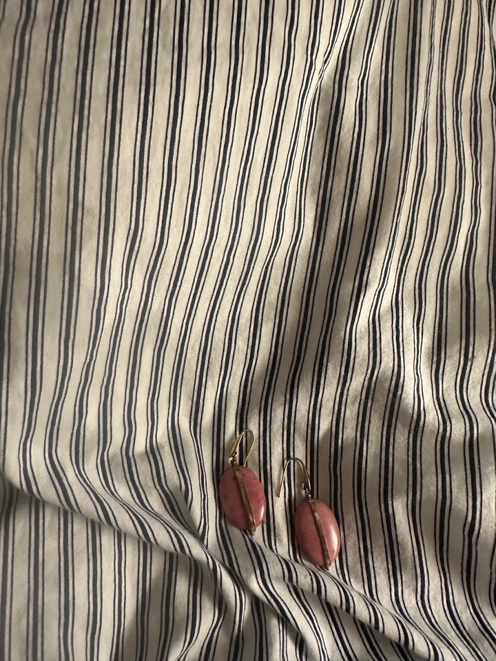 Pendientes colgantes de piedra ISABEL MARANT - S/S 2020 - Jaspe - Auténtico diseño de diseñador Foto 4 de 4