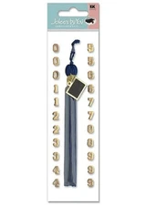 Jolee's Boutique Dimensional Stickers - BLUE TASSEL - 23 pcs