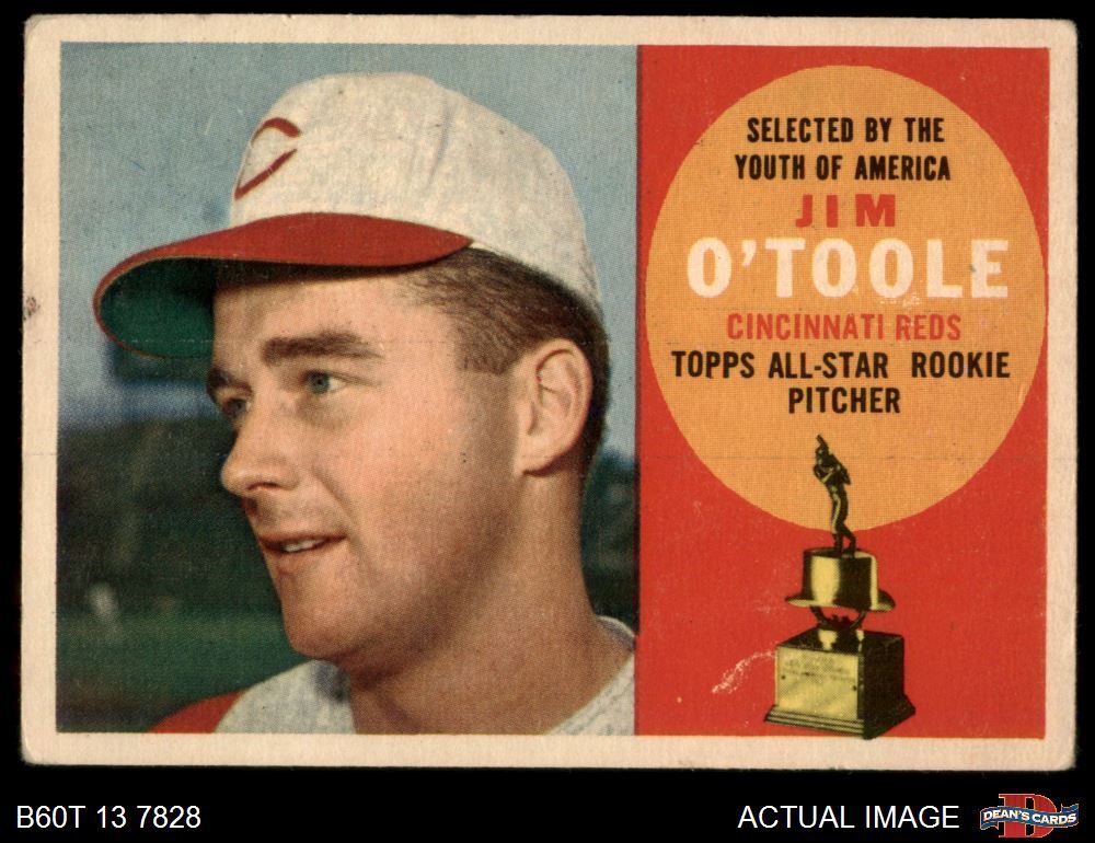 1960 Topps #325 Jim O'Toole Reds ASR 2.5 - GD+