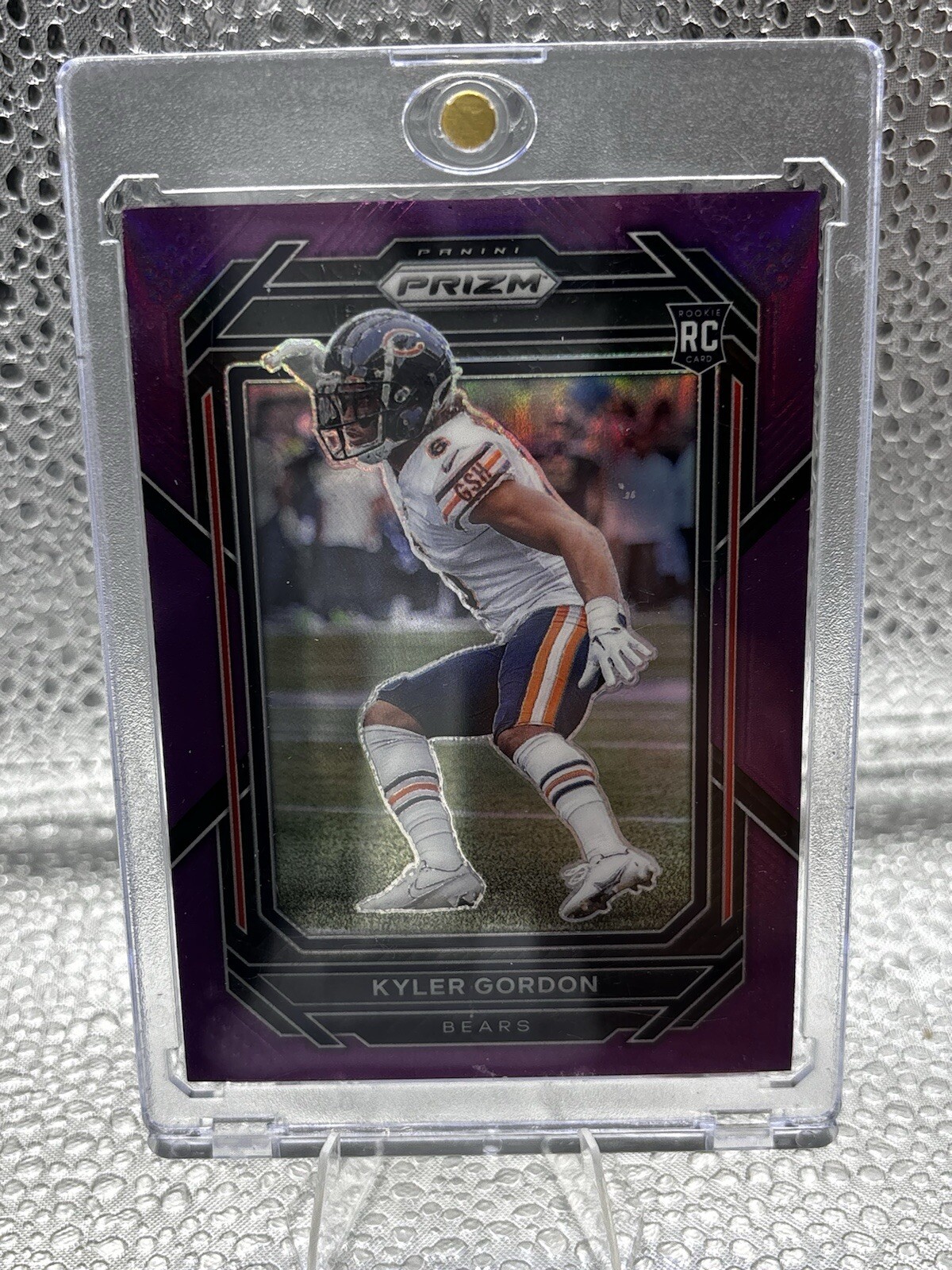 2022 Panini Prizm - Rookies Purple Prizm #385 Kyler Gordon /125 (RC)