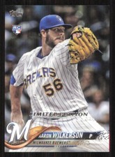 2018 Topps AARON WILKERSON Limited Edition MILWAUKEE BREWERS card 1,000 made