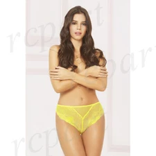 New women lace panty thong sexy lingerie intimates gift S M L XL Yellow 10903
