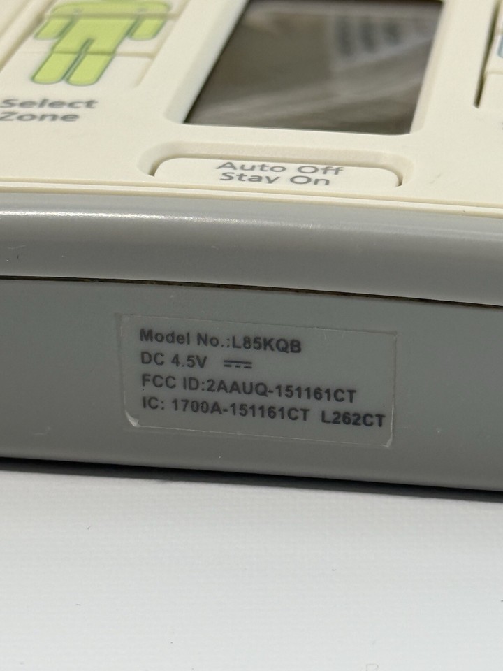 Sunbeam Heated Mattress Pad Dual Zone L85KQR & L85KQB Wireless Remote