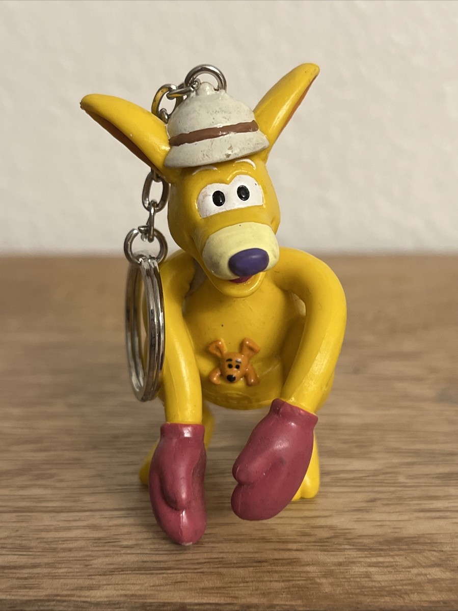 AUSSIE LAND BOXING YELLOW BENDABLE KANGAROO 3” ACTION FIGURE
