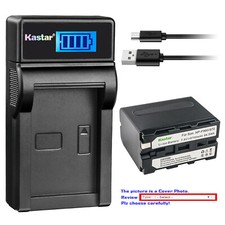 Kastar Battery LCD USB Charger for Sony NP-F950 NP-F960 NP-F970 NP-F990 F990 PRO