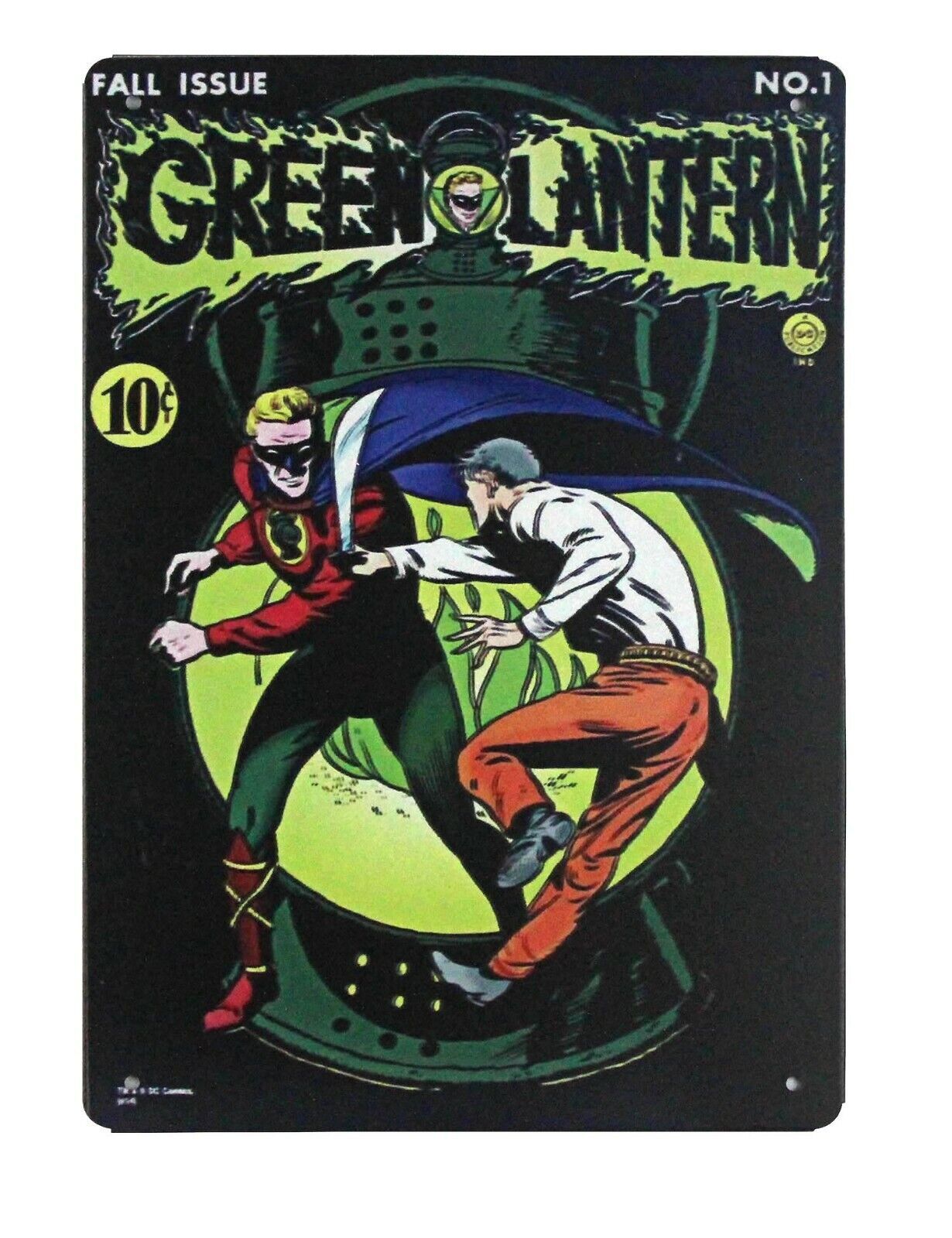 Green Lantern comics Superhero tin sign man cave wall hanging