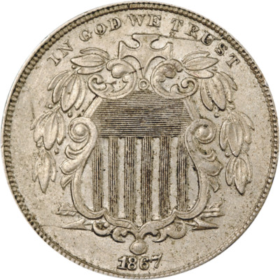 1867 Shield Nickel Great Deals From The Executive Coin Company