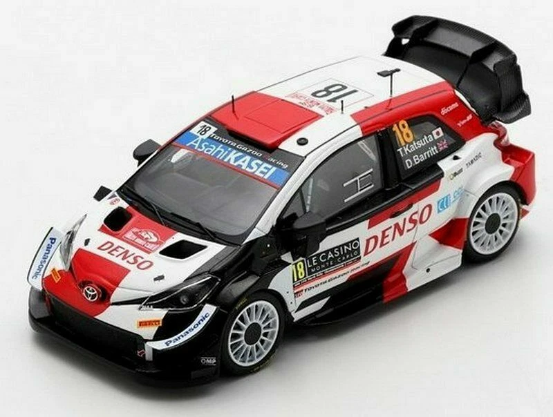 Modèle De Voiture 1:43 Spark Toyota Yaris WRC Katsuta Rallye Monte Carlo 2021 - Photo 4/4