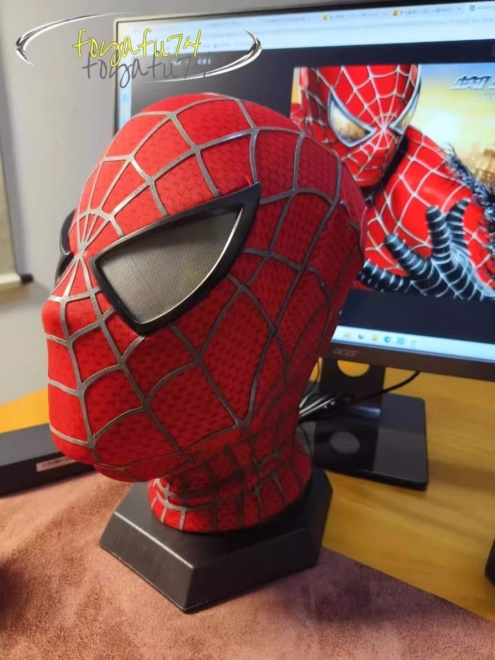 Tobey Maguire Spider-man Casco Disfraz Disfraz Máscaras 3D utilería Regalos navideños ¡EE. UU.!! Foto 3 de 4
