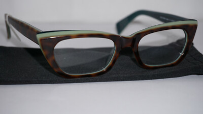 Morgenthal Frederics Eyeglasses New VIVIEN 392 Green Havana 49 18 Hand Japan 