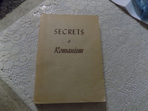 1948 Geheimnisse des Romanismus - Taschenbuch von Zacchello, Joseph - Erstausgabe