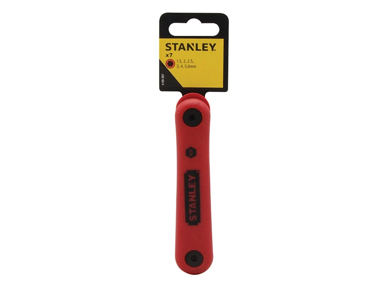 STANLEY 4 69 261 Folding Hexagon Key Set 7 Piece 1.5 6mm