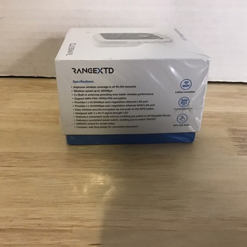 RANGEXTD WiFi Range Extender: Improves Coverage Speed up to 300Mbps- New Sealed - Picture 3 of 5
