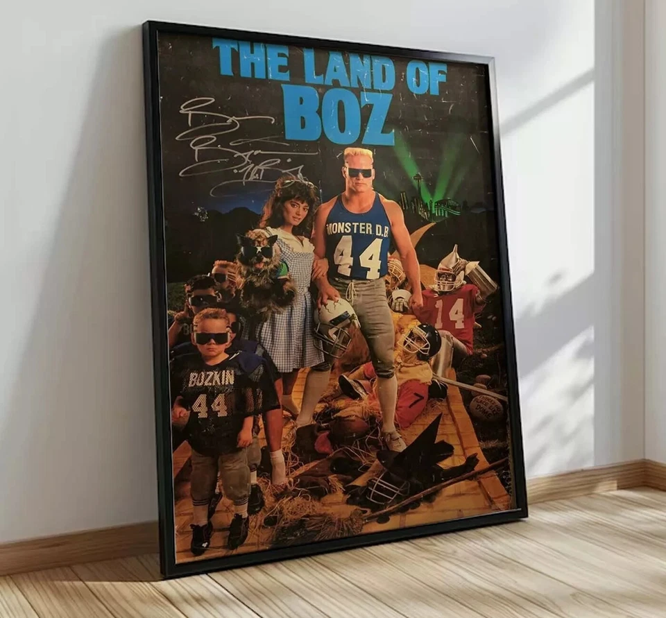 Brian Bosworth Costacos Brothers The Land of Boz Vintage, Home Decoration Poster - Image 2 of 4