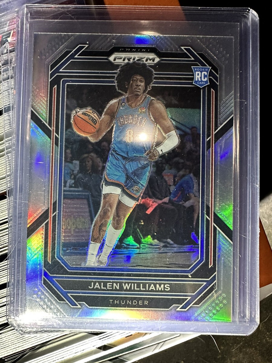 Jalen Williams PRIZM silver auto サインカード Jalen Williams Signed Silver Prizm Card PSA Rookie Auto