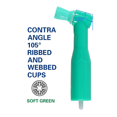 Dental Disposable Prophy Angles Regular Latex Free Contra Angle 105° - 500pcs