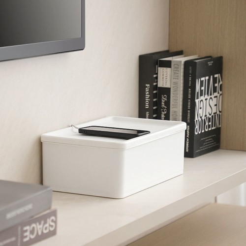 Anti-Dust Power Strip Case Charger Socket Wire Management Organizer - Afbeelding 4 van 8