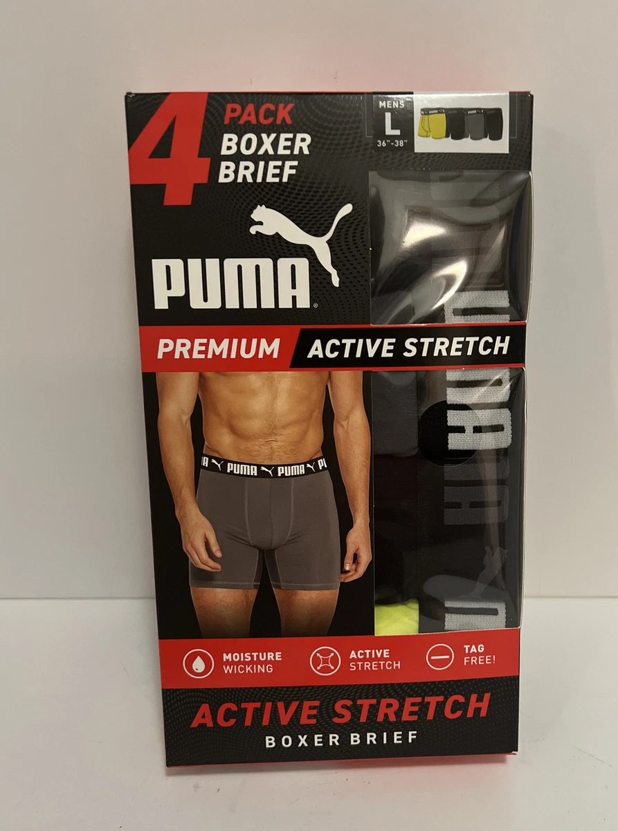 leven Tot ziens Verbaasd New In Package Puma Men&#039;s 4 Pack Performance Boxer Briefs -  Multicolor. L | eBay