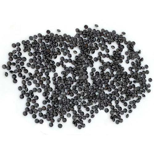 Natural Loose Diamond in Round Black Color I2-I3 Clarity 0.70 to 1.50 MM 100 PCS