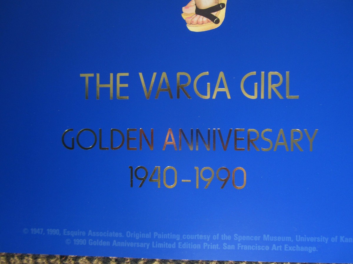Alberto VARGAS GIRL, 50th Anniversary Lithograph, 1940-1990