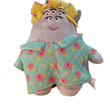 Disney Store Mrs Sheri Squibbles Plush Toy Monster University 11" Pink Blue