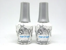 Nail Harmony Gelish LED/UV Top It Off Soak Off Gel Top Coat 0.5oz pack of 2pc