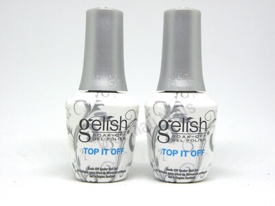 Nail Harmony Gelish LED/UV Top It Off Soak Off Gel Top Coat 0.5oz pack of 2pc