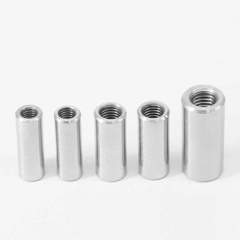 M8-M16 Gewindemuffen Edelstahl A2 Rund Verbindungsmutter Langmutter Gewindehülse - Bild 3 von 4