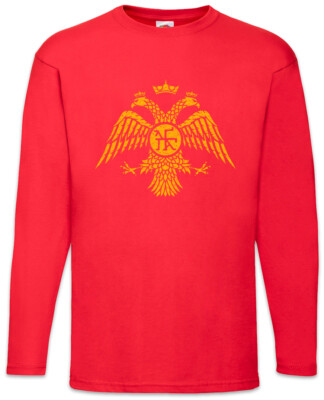 Byzantium Eagle Flag II Langarm T-Shirt Rome Empire Byzanz Roman Legion Symbol