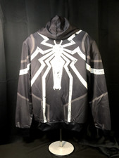 VENOM LARGE Zip Up Hoodie 3D Sweatshirt Coat Superhero Jacket Costume HOT 