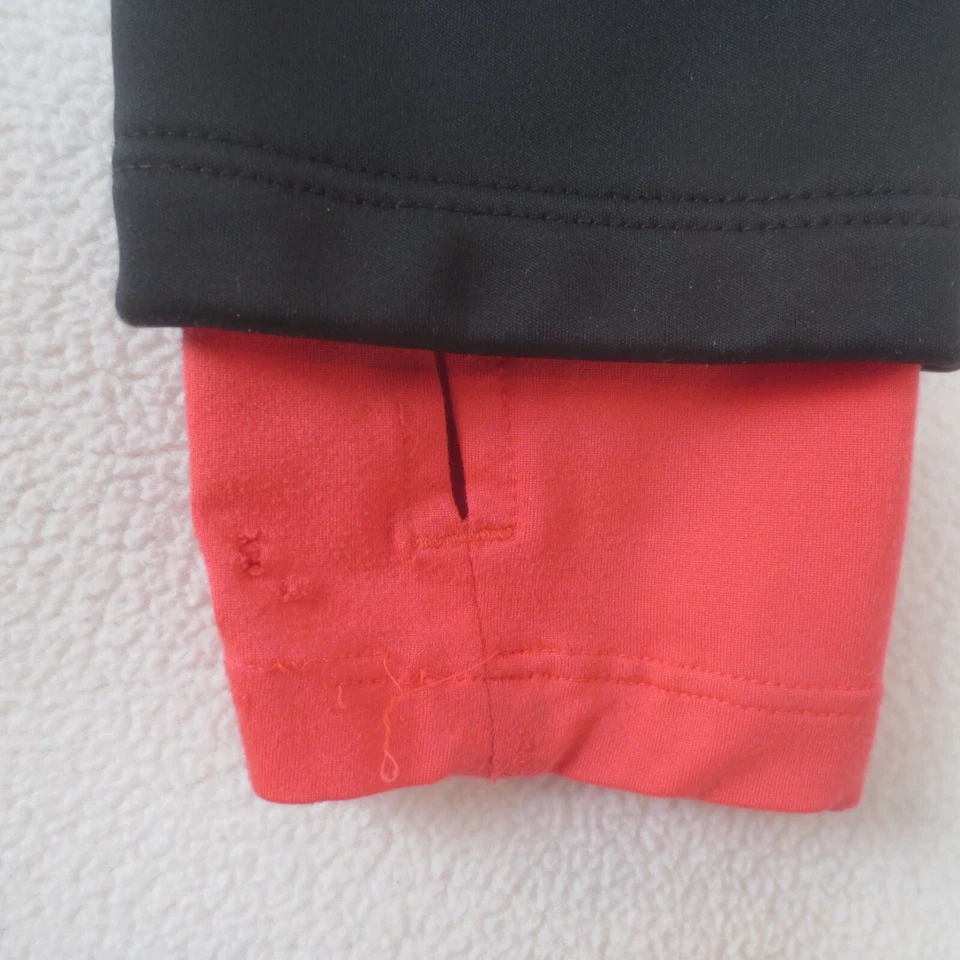 Chaqueta GORE Bike Wear Mujer Pequeña Negra Roja Cremallera Completa Windstopper Reflectante Foto 3 de 4