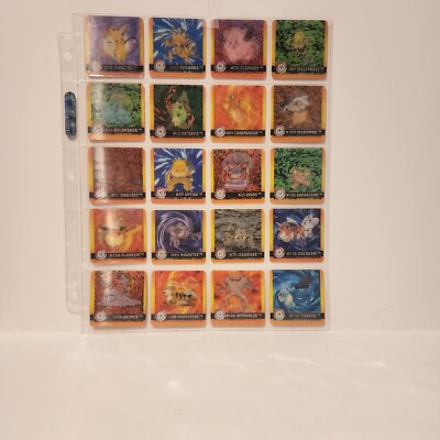 pokemon artbox premier edition series one holographic mini cards  1999 set of 16 (126744049237),