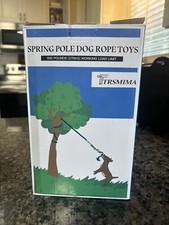 Rope Toys Spring Pole: Dog Rope Pull  Tug of War Toy with a Big Spring New