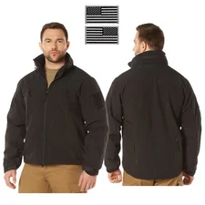 Mens Special Ops 3-In-1 Soft Shell Jacket w/ Fleece Liner & USA Flag Patches