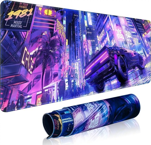 Anime City Gaming Mouse Pad LargeXL Desk Pad Computer Mouse Pad for Keyboard ... - Picture 9 of 9