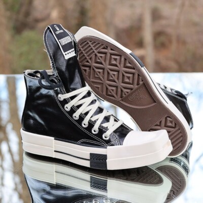 Converse Rick Owens x TURBODRK Chuck 70 Hi Black Lacquer