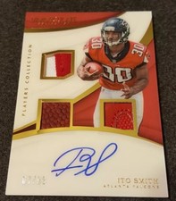 2018 IMMACULATE COLLECTION ITO SMITH RC AUTOGRAPH ON CARD TRIPLE RELIC 67/99