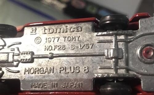 Vintage Tomica ~ No F26 MORGAN PLUS 8 - Diecast Model Car 1977 Tomy - Japan - Picture 8 of 8