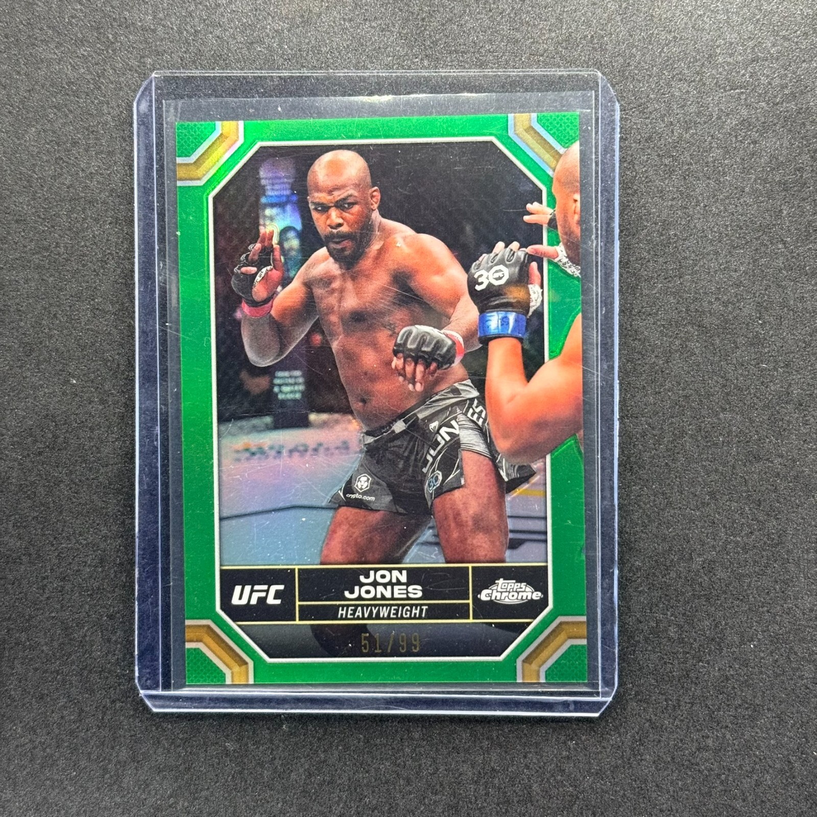 2024 TOPPS CHROME UFC JON JONES GREEN REFRACTOR /99